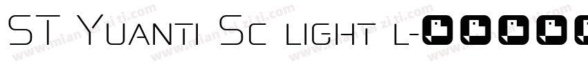 ST Yuanti Sc light l字体转换